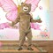 Adult Giant Teddy Bear Costume Full Body Jumpsuit with Gloves and Headpiece